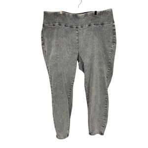 G by Giuliana Jeggings Womens 20WP Gray Acid Wash Soft Modal Blend Skinny